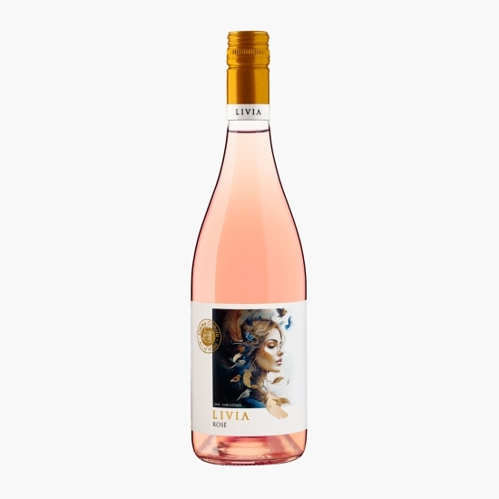 Vin rose demisec Livia Merlot, 12.5%, 750ml