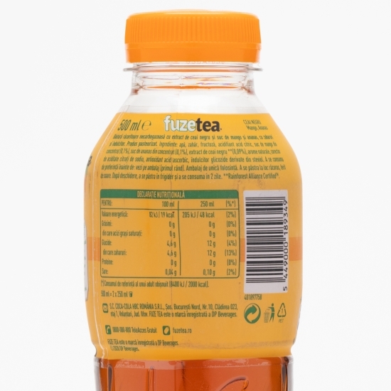 Ceai negru mango și ananas 0.5l