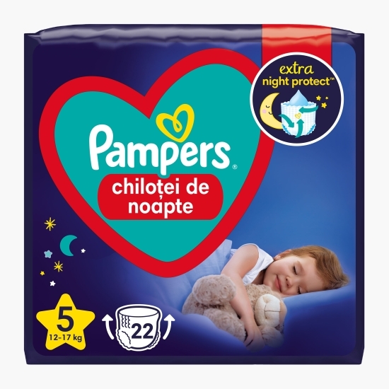 Scutece chiloțel Night Pants mărimea 5, 12-17kg, 22 buc