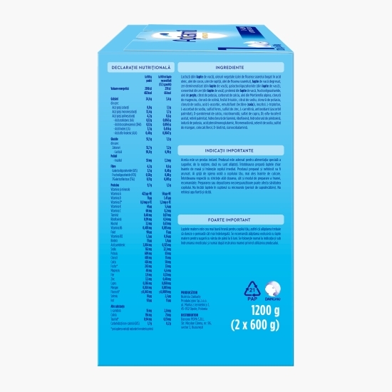 Lapte praf Nutri-Biotik 1, 0-6 luni, 2x600g