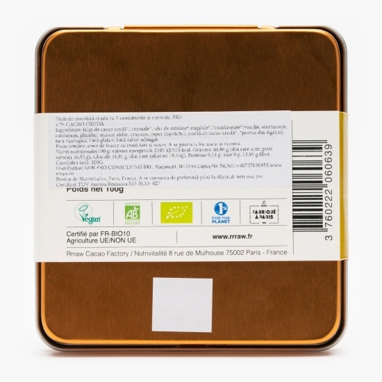 Trufe de cacao crudă cu 7 condimente și curmale eco 100g