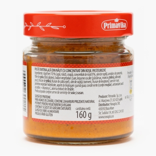 Pastă tartinabilă vegetală cu roșii cu năut 160g