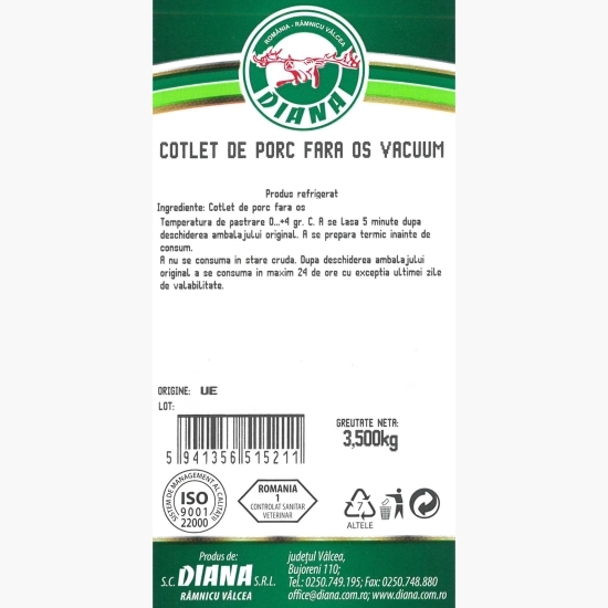 Cotlet porc fără os 3.5kg