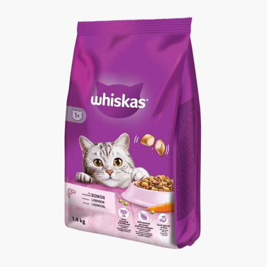 Hrană uscată pentru pisici adulte, 1.4kg, cu somon