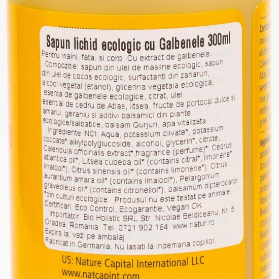 Săpun lichid bio, gălbenele 300ml