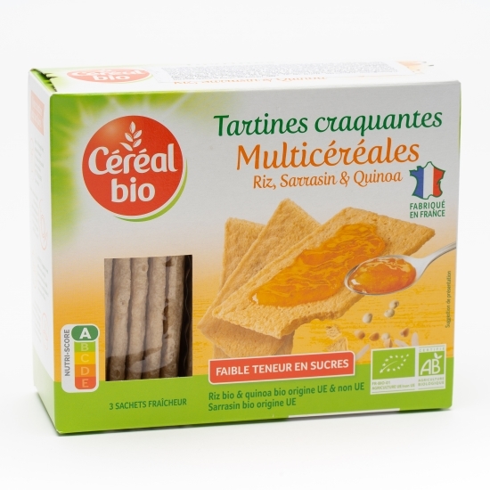 Tartine crocante cu multicereale (orez, hrișcă și quinoa) eco 145g