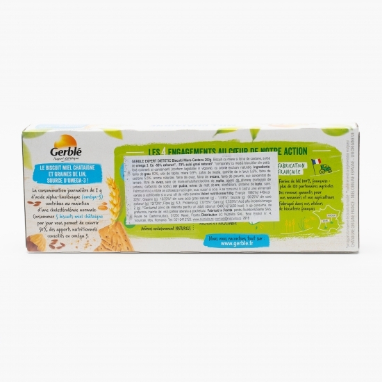 Biscuiți dietetici cu miere și castane 200g