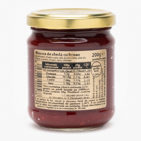 Mousse de sfeclă cu hrean 200g