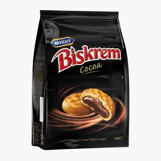 Biscuiți umpluți cu cremă de cacao 160g