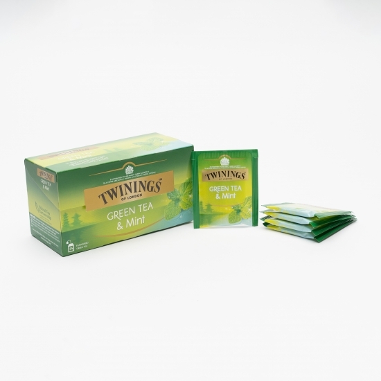 Ceai verde cu aromă de mentă 25 plicuri