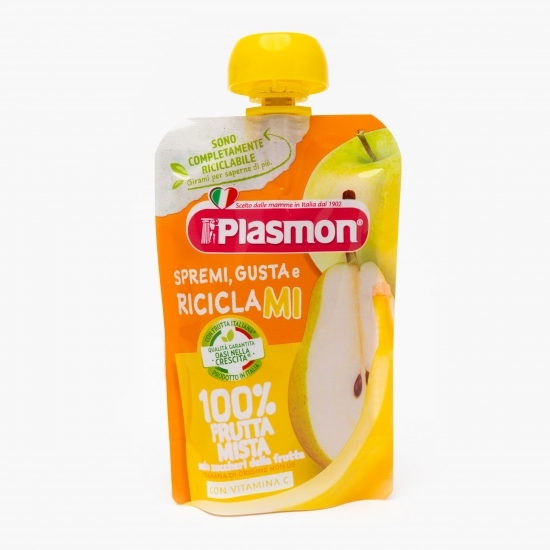 Piure Mixt de fructe măr, banană și pară, +6 luni, 100g