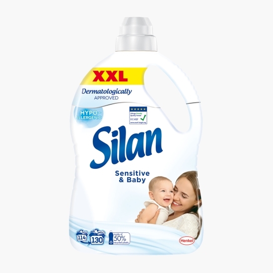 Balsam de rufe Sensitive & Baby, 130 spălări, 2.86l