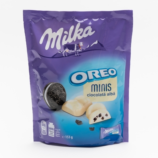 Ciocolată albă Minis cu Oreo 153g