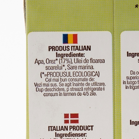 Băutură vegetală eco din orez 1l
