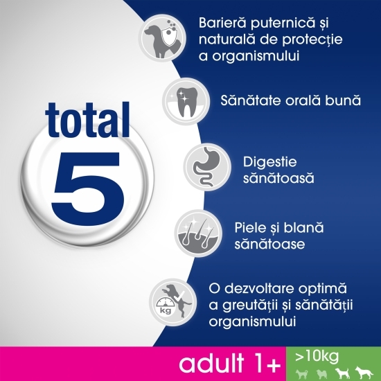 Hrană uscată pentru câini adulți de talie medie și mare, 1.4kg, cu pui