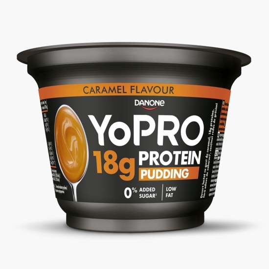 Budincă proteică cu gust de caramel, fără zahăr adăugat 180g