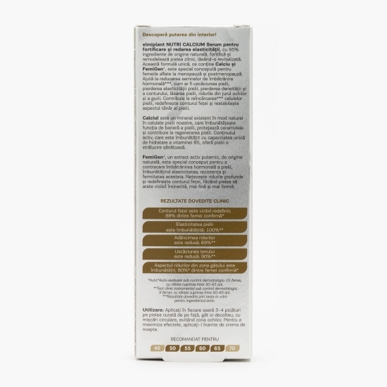 Serum fortifiere și fermitate pentru față, Nutricalcium, 30ml 