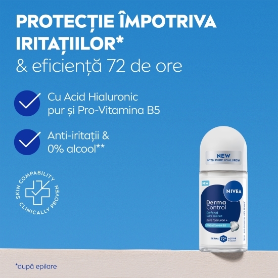 Deodorant antiperspirant roll-on Derma Control Defend 50ml