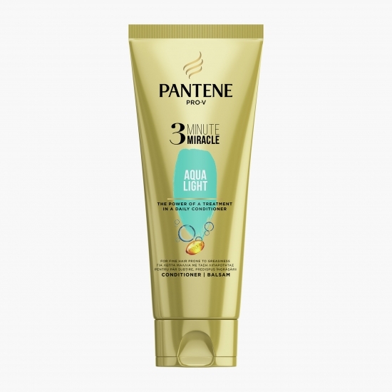 Balsam Pro-V Aqua Light 3 Minute Miracle pentru păr gras 200ml
