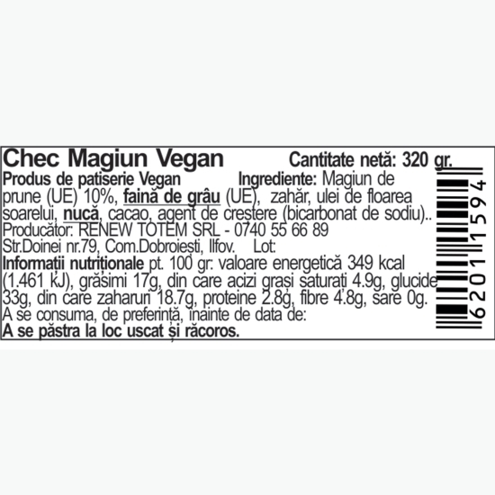 Chec vegan cu magiun 320g