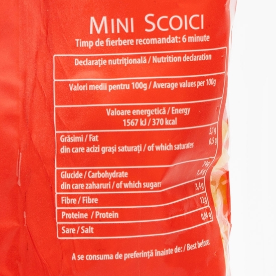 Paste făinoase cu ou, mniscoici 250g 