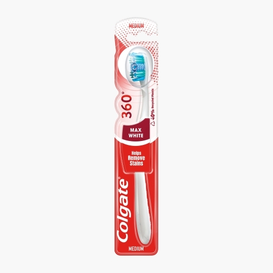Periuță de dinți cu peri de consistență medie 360° Max White