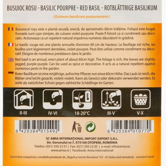 Semințe de bucuioc roșu 1g