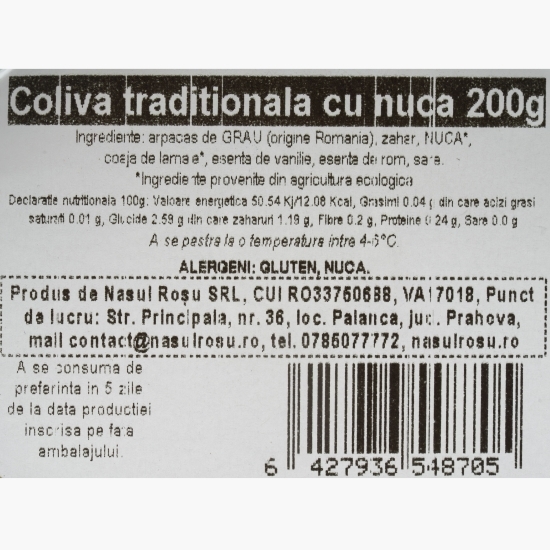 Colivă tradițională cu nucă 200g