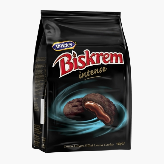 Biscuiți umpluți cu cremă cacao Intense 160g