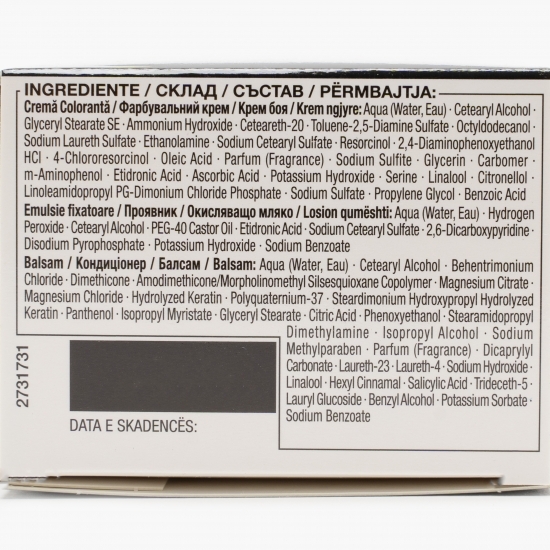 Vopsea de păr permanentă Professional Performance 1-1 negru, 115ml