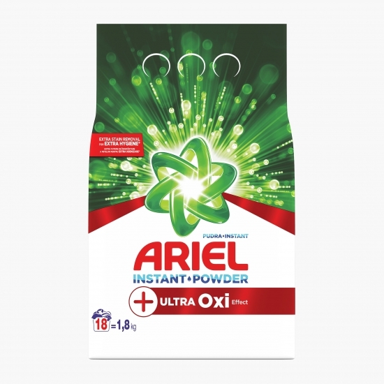 Detergent de rufe pudră automat +Ultra Oxi Effect 18 spălări, 1.8kg