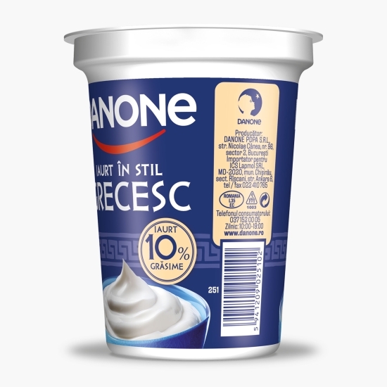 Iaurt grecesc 10% grăsime, 375g