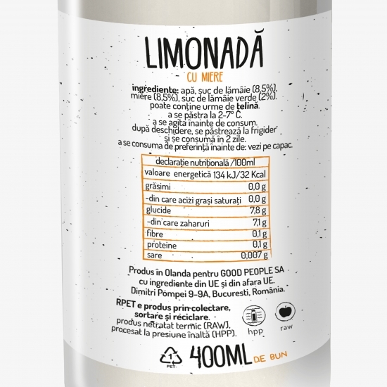 Limonadă cu miere 400ml