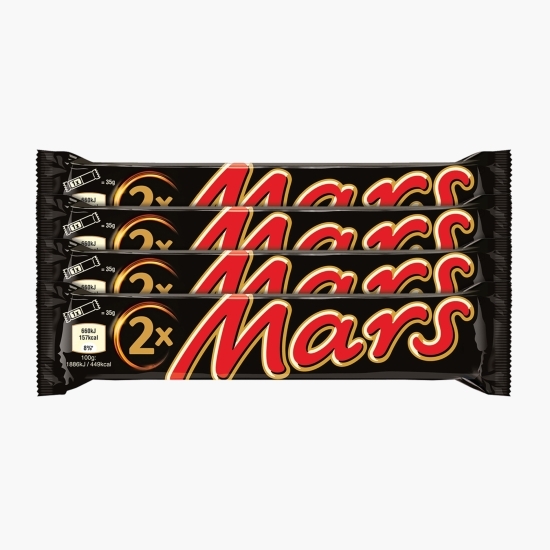 Baton ciocolată cu lapte, miez de caramel și nuga 4x69g