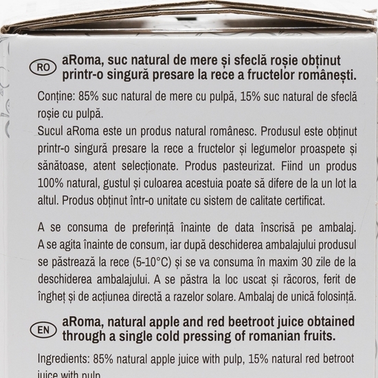 Suc natural de mere și sfeclă roșie 3l