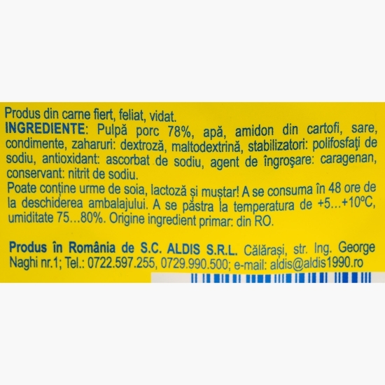 Șuncă Praga feliată 400g