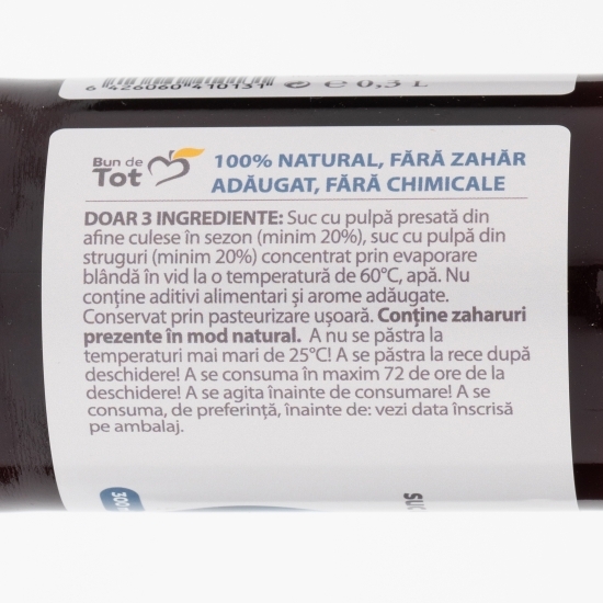 Suc de afine fără zahăr adăugat 0.3l