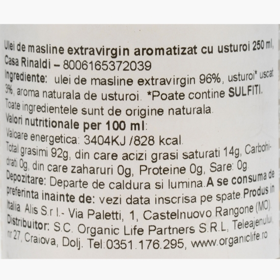 Ulei de măsline extravirgin, aromatizat cu usturoi 250ml