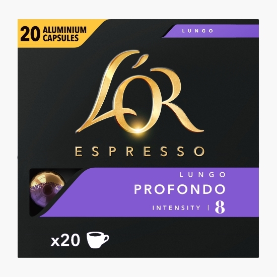 Espresso Lungo Profondo 20 băuturi, 104g, capsule cafea
