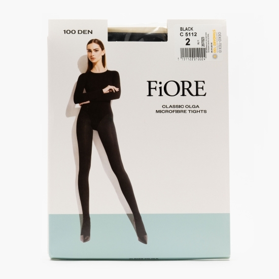 Ciorap microfibră Olga 100 den Black 2