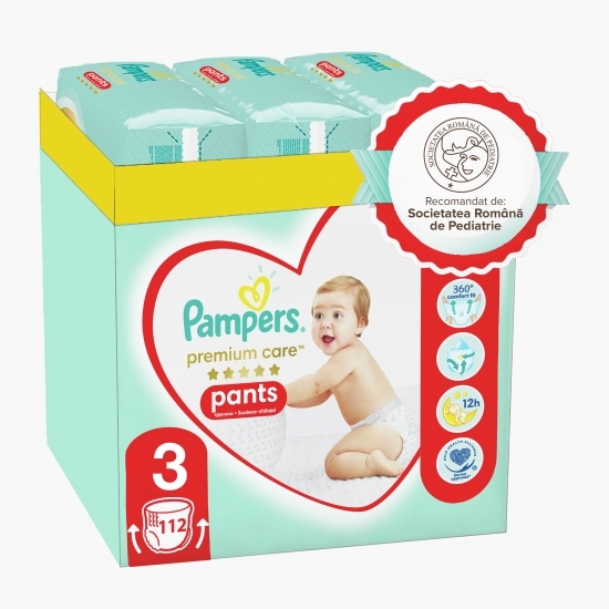 Scutece chiloțel Pants Premium Care XXL Box mărimea 3, 6-11kg, 112 buc