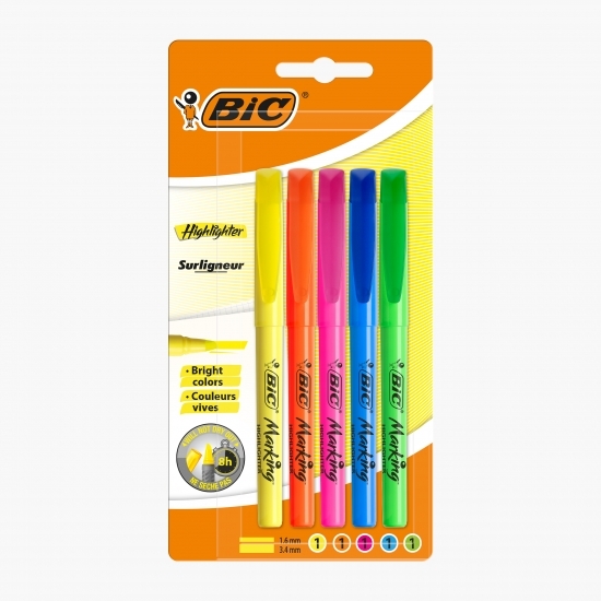 Set 5 evidențiatoare Brite Liner asortate