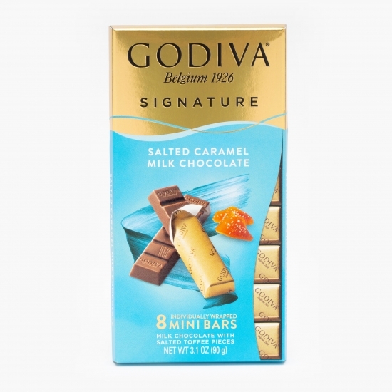 Ciocolată cu lapte și caramel sărat 90g