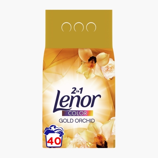 Detergent de rufe pudră automat 2în1 Color Gold Orchid 40 spălări, 4kg
