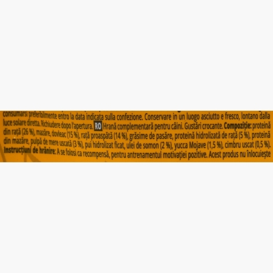 Recompense crocante pentru câini, fără cereale, cu rață, 150g