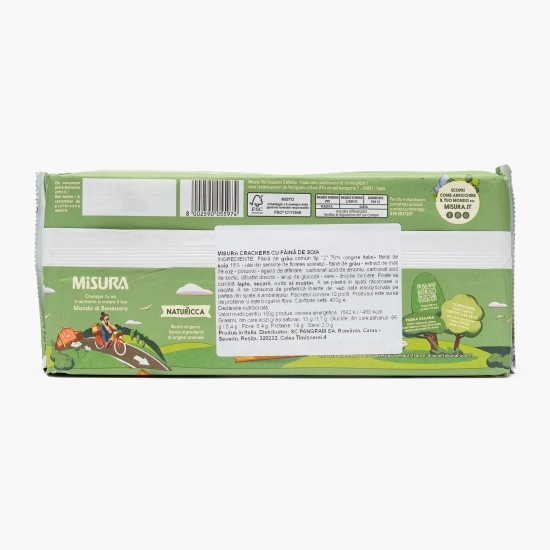 Crackers cu soia și proteine vegetale 400g