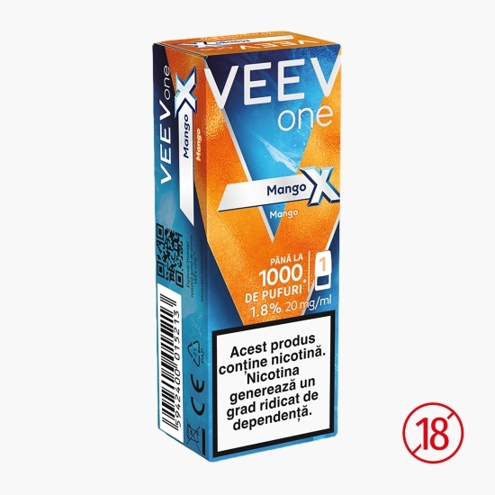 Capsulă pentru țigară electronică Mango X 1.8%, 20mg/ml nicotină, 1000 puffs