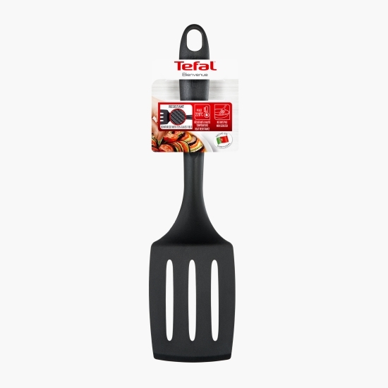 Spatulă de scurs Bienvenue, termorezistentă, înveliș antiaderent, mâner ergonomic, negru