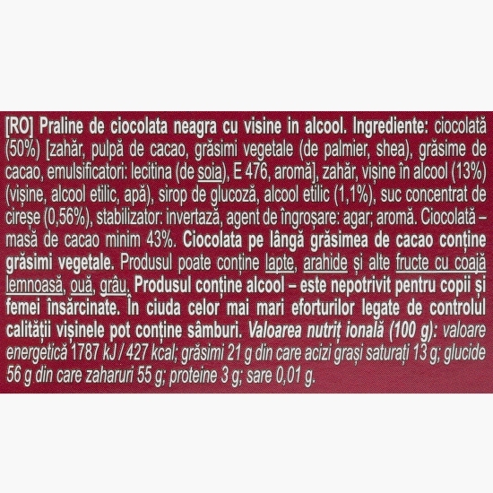 Praline ciocolată Cherrisimo Classic 104g