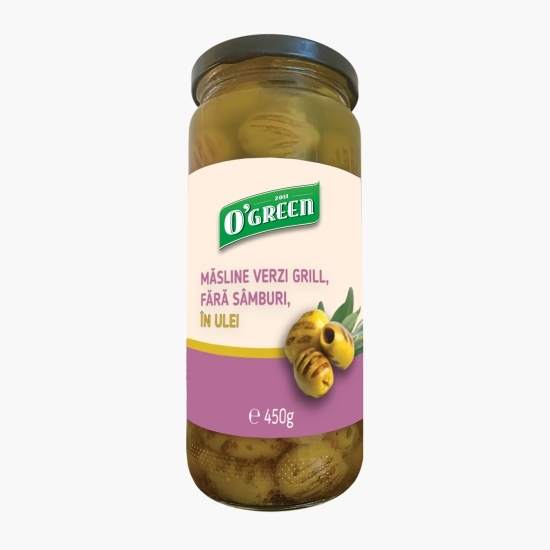 Măsline verzi în ulei grill 450g